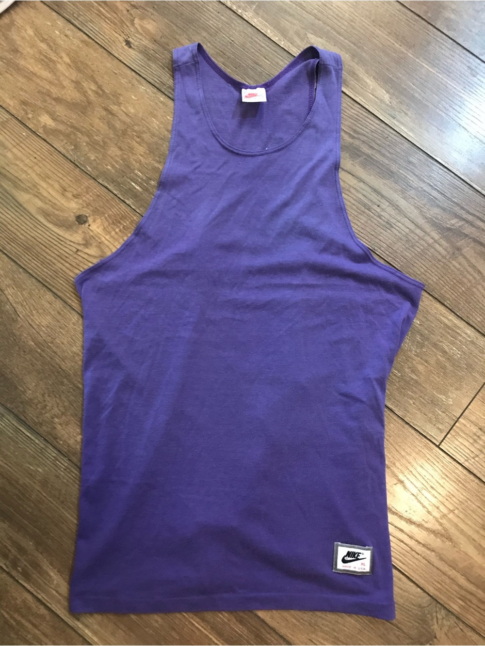 Vintage 80's NIKE Red Tag - Workout Tank Top - Size XL Muscle Shirt